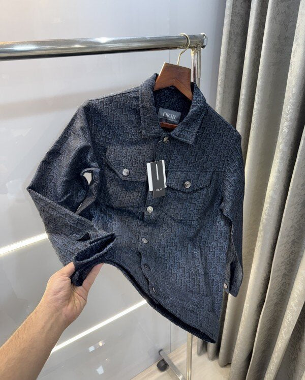 Christian Dior Navy Blue Monogram Imported Denim Jacket
