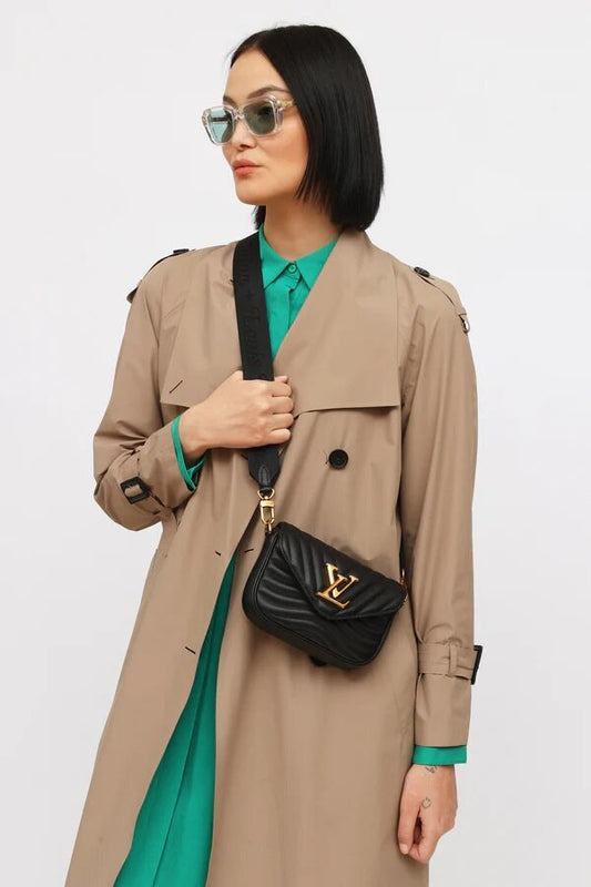 Louis Vuitton Lv Multi Pochette Wave With Og Box Dust Bag & Extra Shoulder Strap (Black - 351)