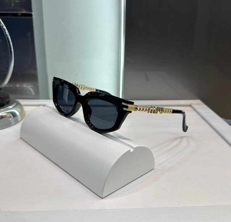 Miu Miu Designer Gold-Black Luxury Shade 088