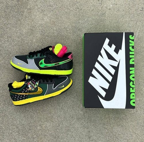 Nike X Doaf Dunk Low What The Dunk University Of Oregon