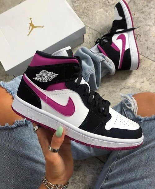 Air Jordan 1 Mid Magenta For Womens