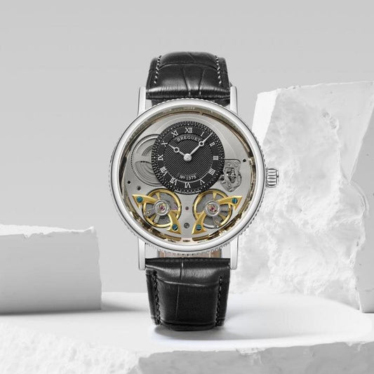 Breguet Double Engine Black Silver