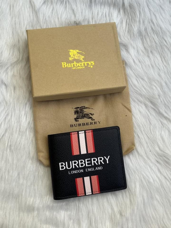 Burberry 34 Mens Wallet With Originalbox Dustcover Card