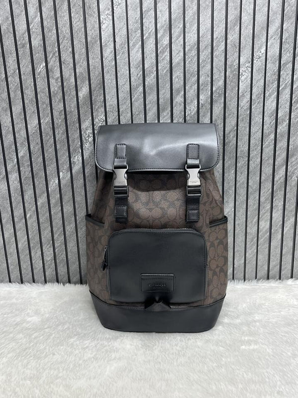 Coach 058 Track Signature Coffee-Black With Dustcover Tags