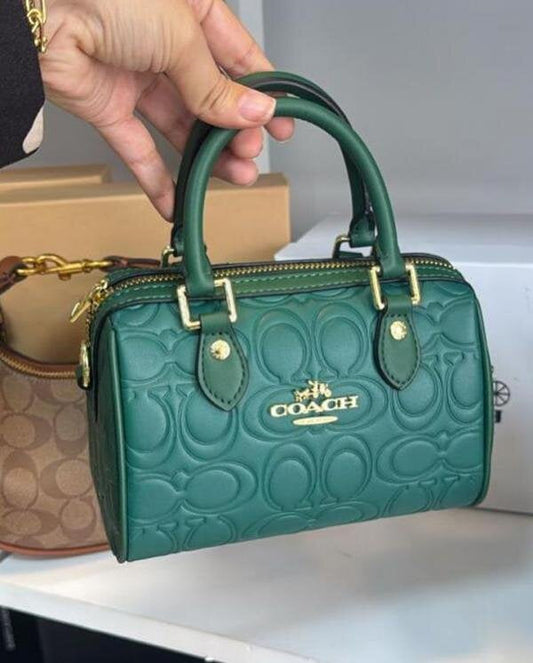 Coach Embossed Speedy Mini 20Cm With Og Box(9189)