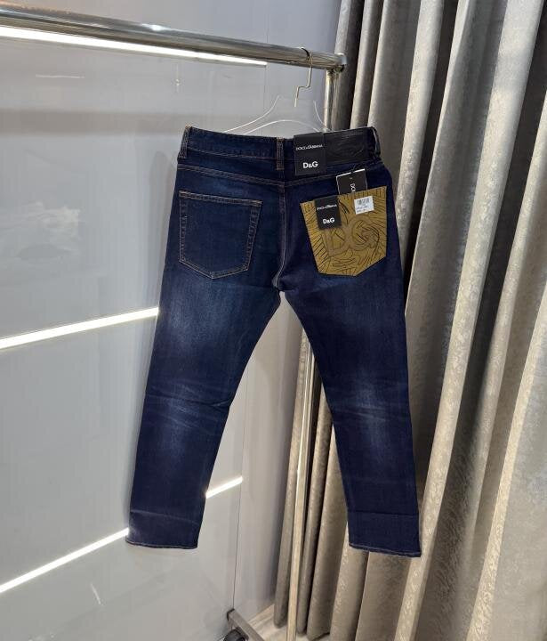 Dolce & Gabbana Dark Blue Pocket Embroidery Imported Denim