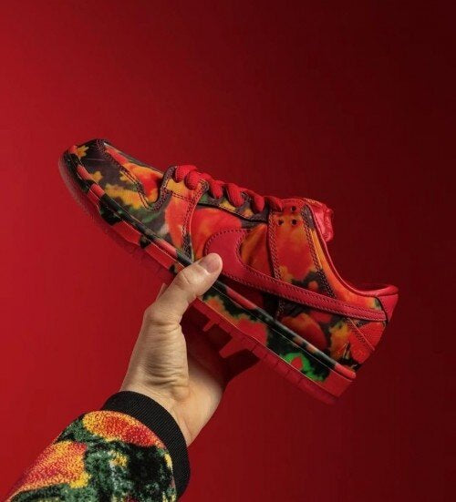 Nike Sb Dunk Low X The Wizard Of Oz Poppy Filed