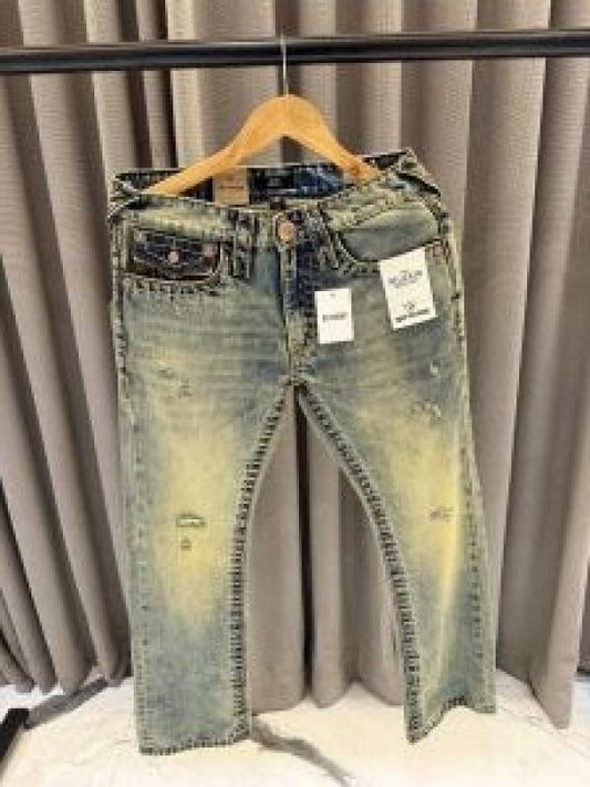 True Religion Green Shaded Denim