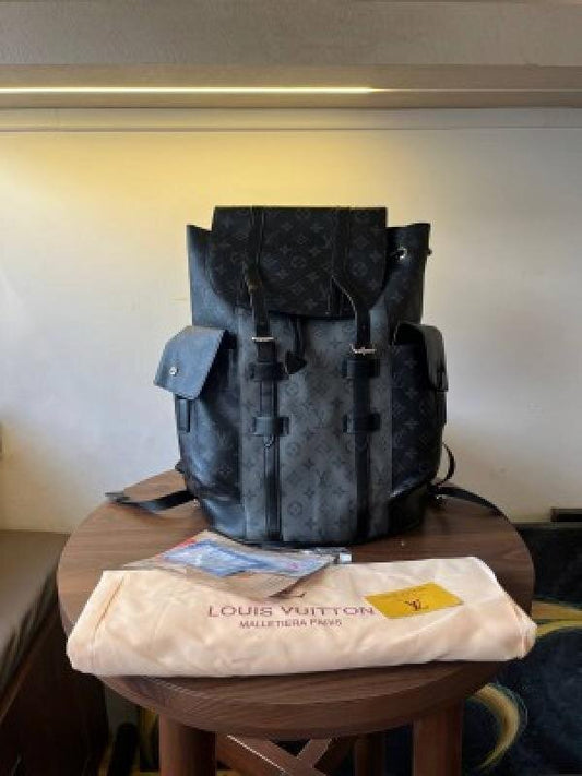 Louis Vuitton Lv Christoper Mm Monogram Eclipse With Dustbag Bills104